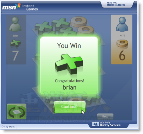 MSN裡的「立體九宮格」3D圈叉小遊戲-05