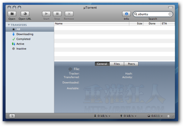 03uTorrent for Mac 在Mac OS X電腦裡下載BT