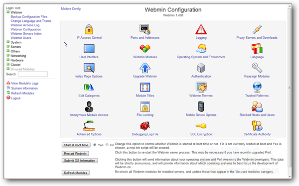 Webmin Configuration