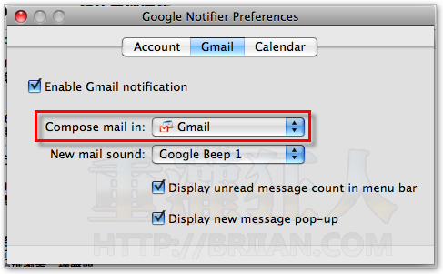 7-Google Notifier for Mac Gmail