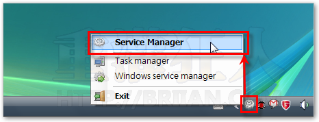 1-Service Manager Tray 快速啟用、停用、管理Windows服務