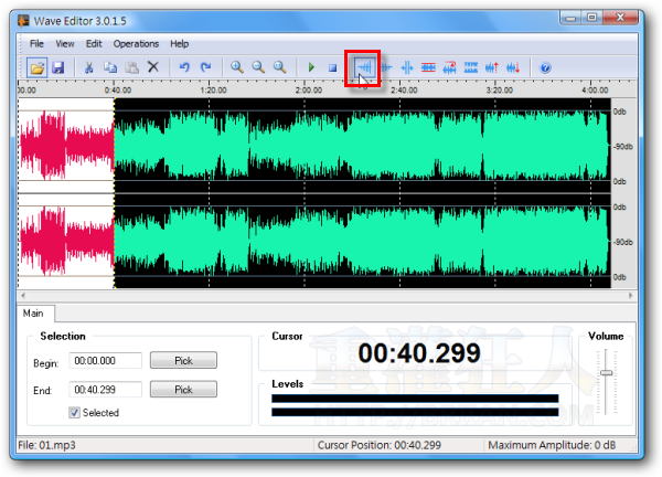 04-免費Wave Editor快速編輯手機鈴聲、MP3音樂的小工具