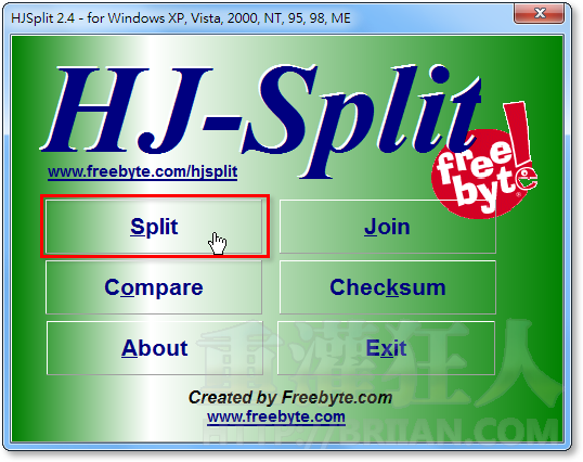 01-如何用 HJSplit 分割、合併大型檔案