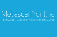 Metascan Online 免費 44 合 1 線上掃毒工具