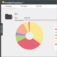 FolderVisualizer v7.2 快速篩選、刪除硬碟裡的大型檔案