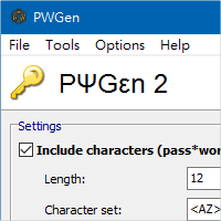 PWGen v2.9.0 超級密碼產生器