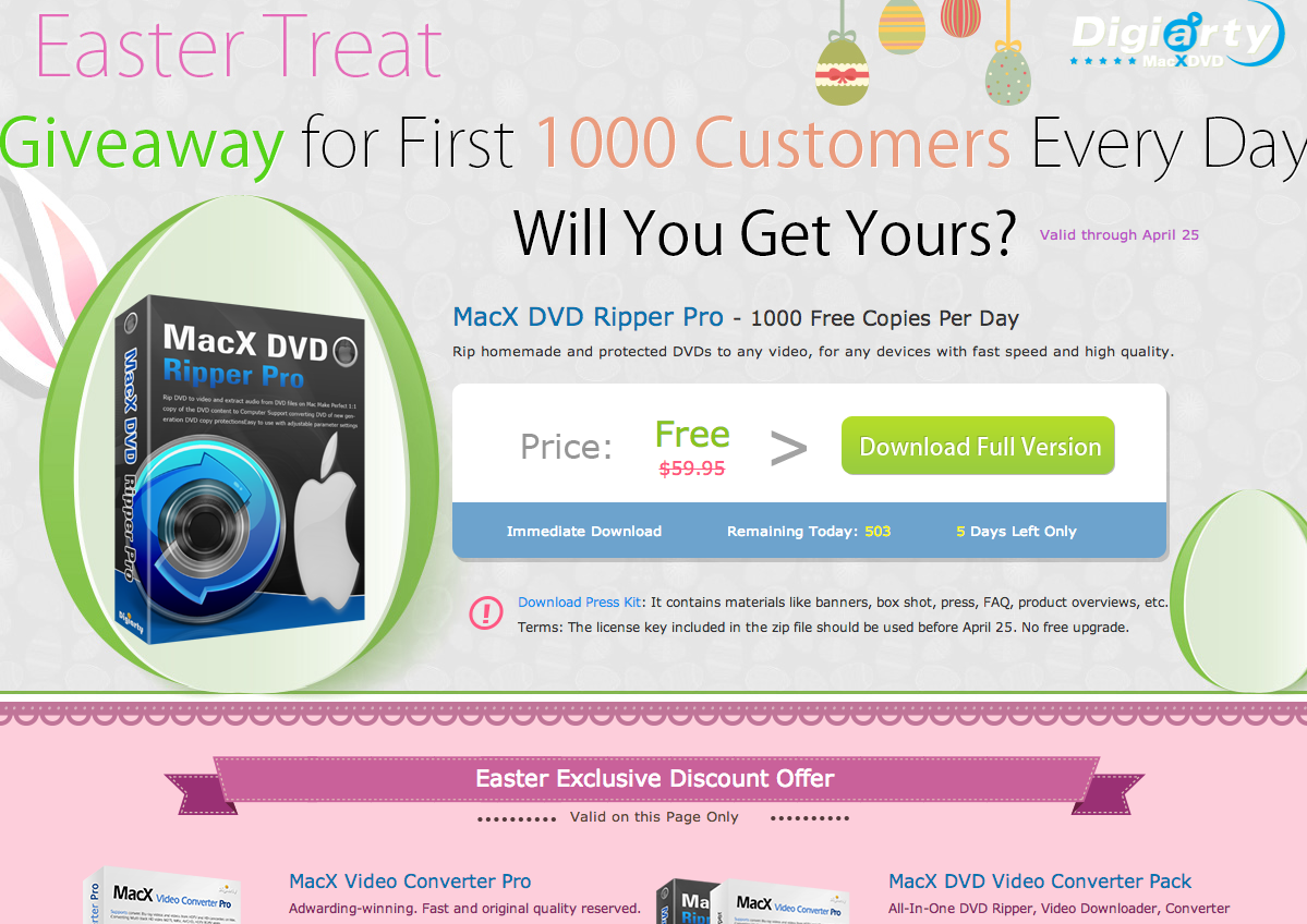 Macx Dvd Ripper Pro Easter Giveaway 重灌狂人