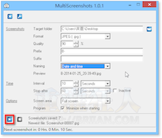MultiScreenshots 定時自動螢幕抓圖，留下視覺化的電腦使用記錄
