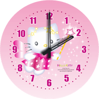 Hello Kitty 迷必載！「粉紅 Kitty 模擬時鐘」（Android）