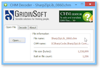 CHM Decoder 解壓縮 CHM 文件檔，將完整圖文內容轉成 HTML 網頁