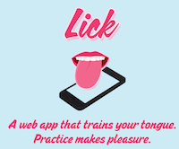 舌技訓練 App：不只讓你用手指玩，還可用舌頭舔！（舔手機啦…）