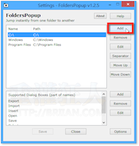 Folders Popup v5.1 按滑鼠中鍵！快速跳到指定資料夾