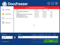 DocuFreezer 將多個 Word, Excel, PPT, XPS..文件批次轉檔成 PDF 或圖檔