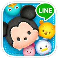「LINE: Disney Tsum Tsum」迪士尼經典角色大頭消除遊戲（iPhone, Android）