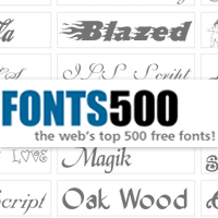 免費下載！「Fonts 500」網路超夯 Top500 英文字型