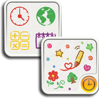[童趣裝飾 App] CRAYON 蠟筆手繪風桌面圖標、時鐘小工具