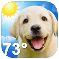 這個天氣預報 App 萌翻天啦～「Weather Puppy」（iPhone, iPad）