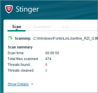 [免費軟體] McAfe Stinger 病毒掃描、解毒工具 v12.1.0.3414