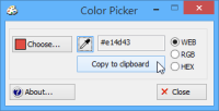 Zenden Color Picker 簡易螢幕撿色工具
