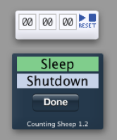 Counting Sheep 讓電腦倒數計時、自動關機/睡眠（Mac OS X）