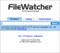 FileWatcher 專找軟體、檔案、下載點的 FTP 搜尋引擎