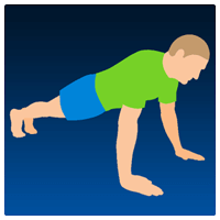 「10 Daily Exercises」十種常見的運動練習，附動畫教學、運動記錄（Android）
