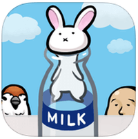 [超可愛動作遊戲]「うさぎと牛乳瓶」啵的一聲！快把兔子拔出來