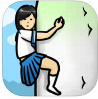 搞怪的「大根女子高生」攀岩遊戲，挑戰人生登蘿蔔的極限（iPhone, Android）