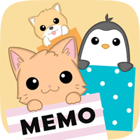 「Zoo Friends Memo」可手寫的極可愛大頭動物便利貼 App