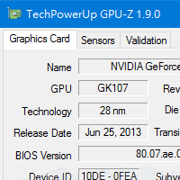 GPU-Z v2.50 顯示卡硬體規格、溫度與風扇轉速監控工具