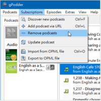 gPodder v3.10.17 在電腦收聽 Podcast、批次下載全部節目, MP3, 影片