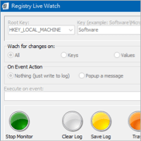Registry Live Watch 監控「登錄檔」修改狀況，即時跳出通知、執行應變程式