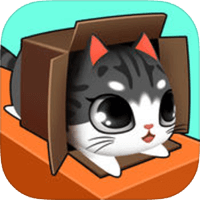 貓咪看到紙箱就瘋狂！「Kitty in the Box」快幫胖喵衝進紙箱中！（iPhone, Android）