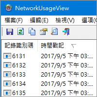 NetworkUsageView v1.12  抓出程式、軟體或遊戲上傳/下載多少資料….