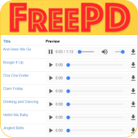 FreePD 可自由下載的 MP3 音樂、音效素材