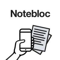Notebloc 紙本手寫筆記轉存 JPG 或 PDF 檔（iPhone, Android）