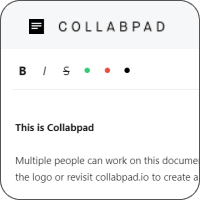 Collabpad 免費、免註冊線上多人即時共享記事本