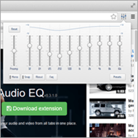 Chrome Audio EQ 用 YouTube 聽歌也能自己調沉穩的重低音、漂亮的高音…
