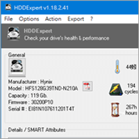 HDDExpert 硬碟使用時間、健康程度檢測工具（支援 HDD, SSD）