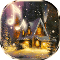 「降雪動畫」帶有聖誕音樂的雪花動態桌布