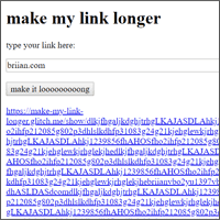 哩賣鬧！這個變那麼長好嗎？「make my link longer」網址增長器