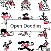 Open Doodles 風格獨特的插圖庫，免費下載可商用！連 ai 原始檔也通通給你！