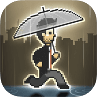 「下雨的天」充滿溫馨療癒的躲雨遊戲，還可以邊玩邊聽超真實雨聲（iPhone, Android）