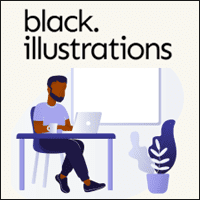 Black Illustrations 以黑人為主的插圖免費下載，個人、商用皆可！