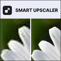 「Smart upscaler」AI 圖片放大器，4 倍放大無鋸齒狀！