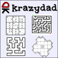 Krazydad 成千上萬的紙上謎題，數獨、迷宮、邏輯謎題等全都免費下載！
