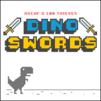 Dino Swords 瀏覽器離線恐龍跑酷遊戲變化版！收集武器不跳也能活命！