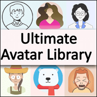 The Ultimate Avatar Library 免費下載可商用的插畫頭像圖庫