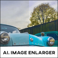 把照片丟進「AI Image Enhancer」一鍵自動優化、增強色彩