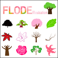 「Flode illustration」免費可商用的花草植物插圖素材庫，總量超過 10,000 張！